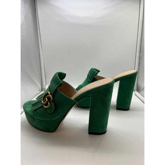 Gucci Marmont Fringed Suede Mules size 39 - Picture 7 of 9